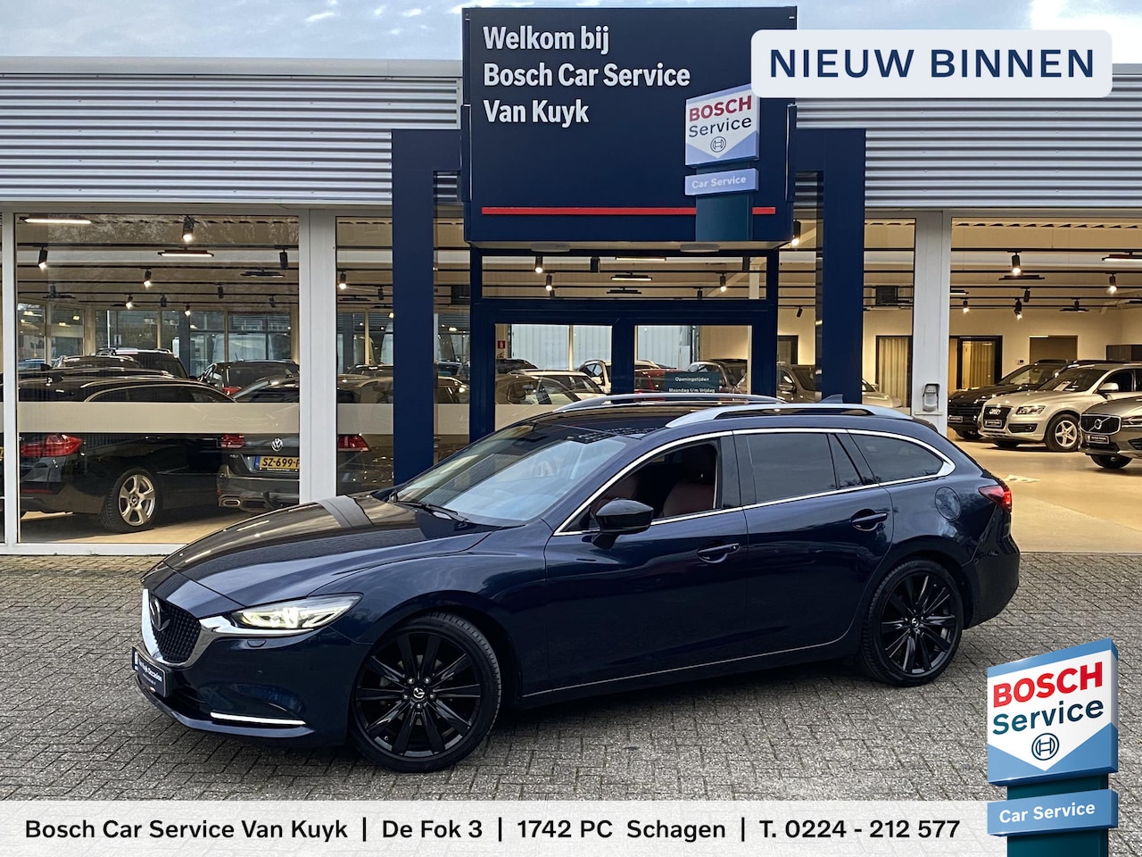 Mazda 6 Sportbreak - 2.0 SkyActiv-G 165 Sportive / Automaat / NL-Auto / Luxe-Lederen Bekleding / Elektr.-Stoele - AutoWereld.nl