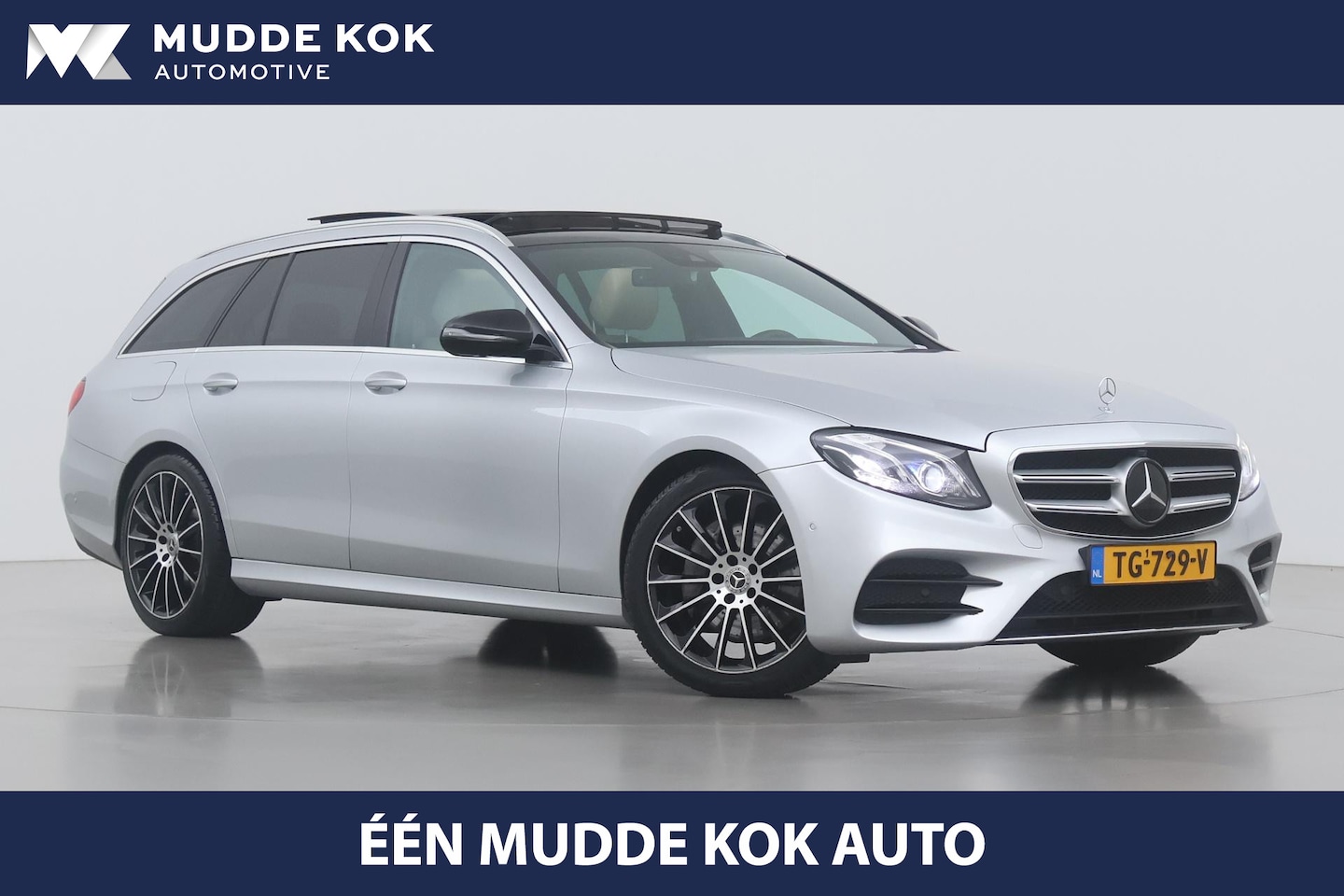 Mercedes-Benz E-klasse Estate - 200 Business Solution AMG | Burmester | Panoramadak | Leder | Getint Glas | 360° Camera - AutoWereld.nl