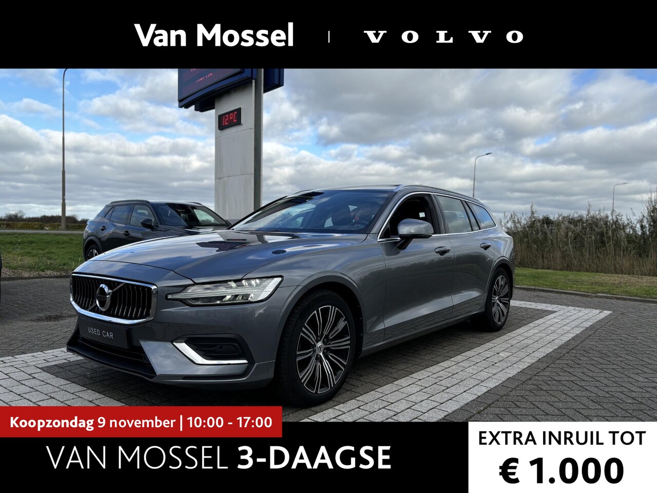 Volvo V60 - 2.0 T5 Inscription | Schuif-/kanteldak | Leder | Heads-Up Display | Park.Camera | Elektris - AutoWereld.nl