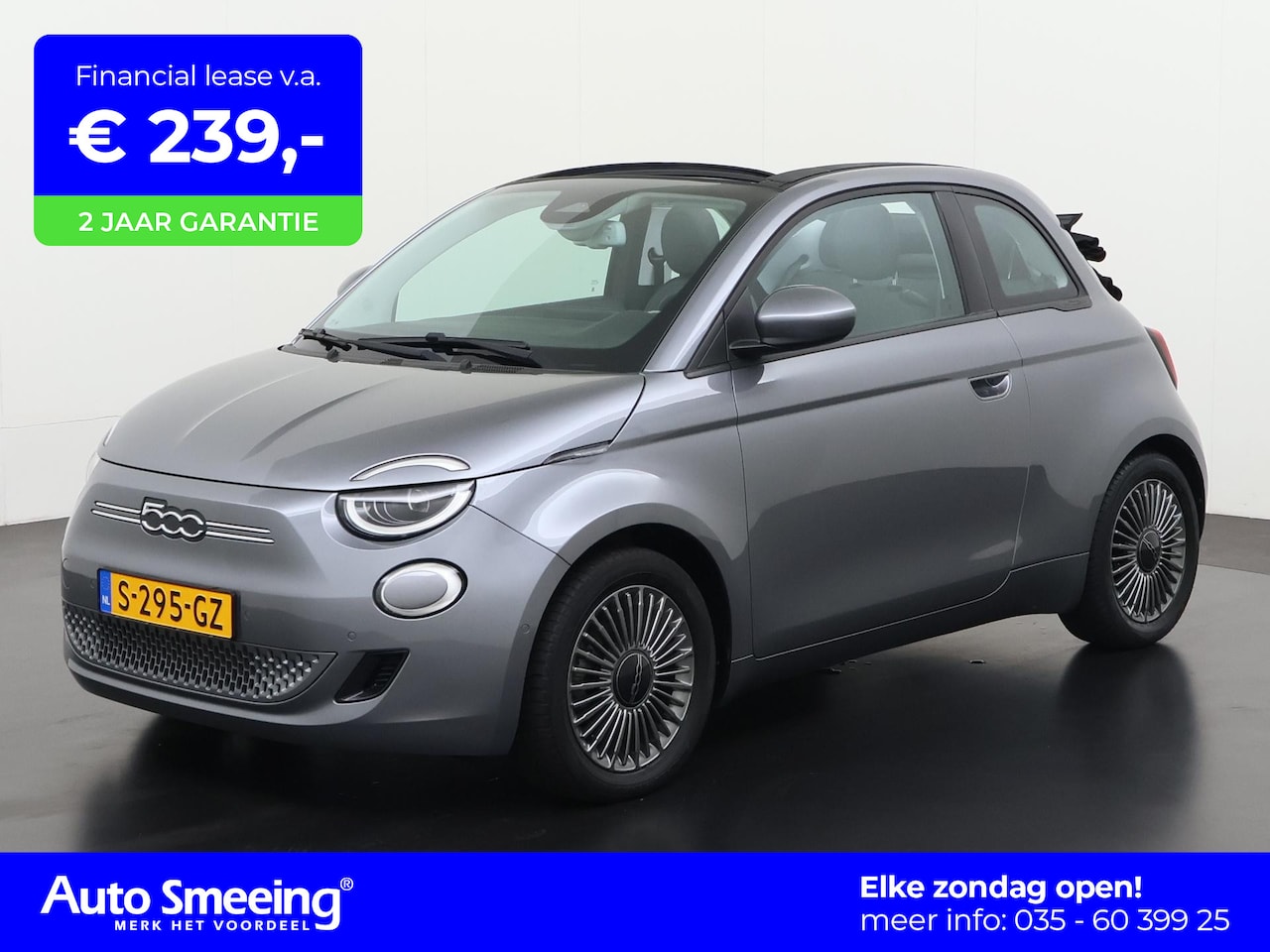 Fiat 500 C - 500e Icon 42 kWh | Adaptief Cruise | Camera | Stoelverwarming | Zondag Open! - AutoWereld.nl