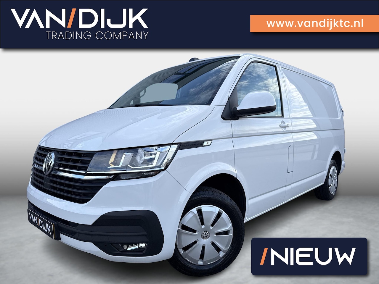 Volkswagen Transporter - 2.0 TDI L1H1 28 150PK Automaat ✓Airco ✓Cruise ✓Licht & Regensensor ✓Parkeersensoren ✓Schui - AutoWereld.nl