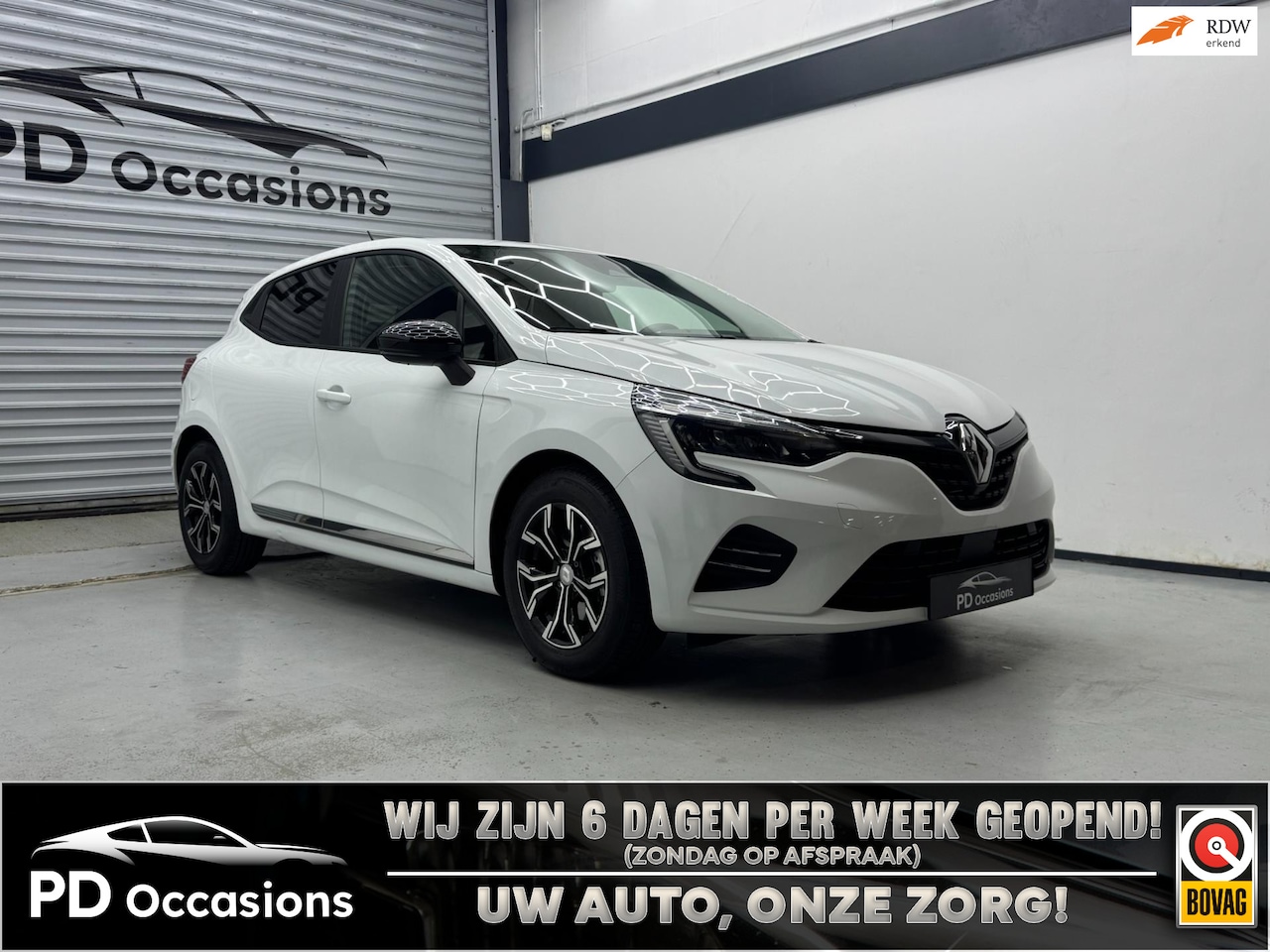 Renault Clio - 1.6 E-Tech Hybrid 145 Evolution - Airco - Navi - Cruise - Carplay - Parkeersensoren - AutoWereld.nl