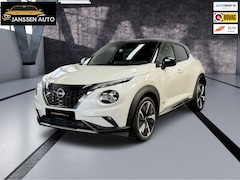 Nissan Juke - 1.6 Hybrid N-Design | Bose | Leder/alcantara | 360 cam | Carplay | Parelmoer wit