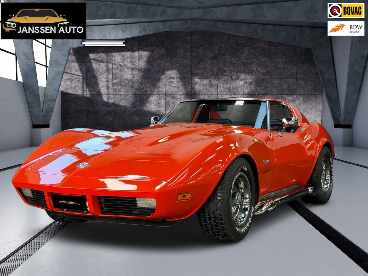 Chevrolet Corvette - USA 5.7 Coupé | Stingray | T-Top / Targa | Gerestaureerd | Zeer mooi | Chroombumper | Zeld - AutoWereld.nl