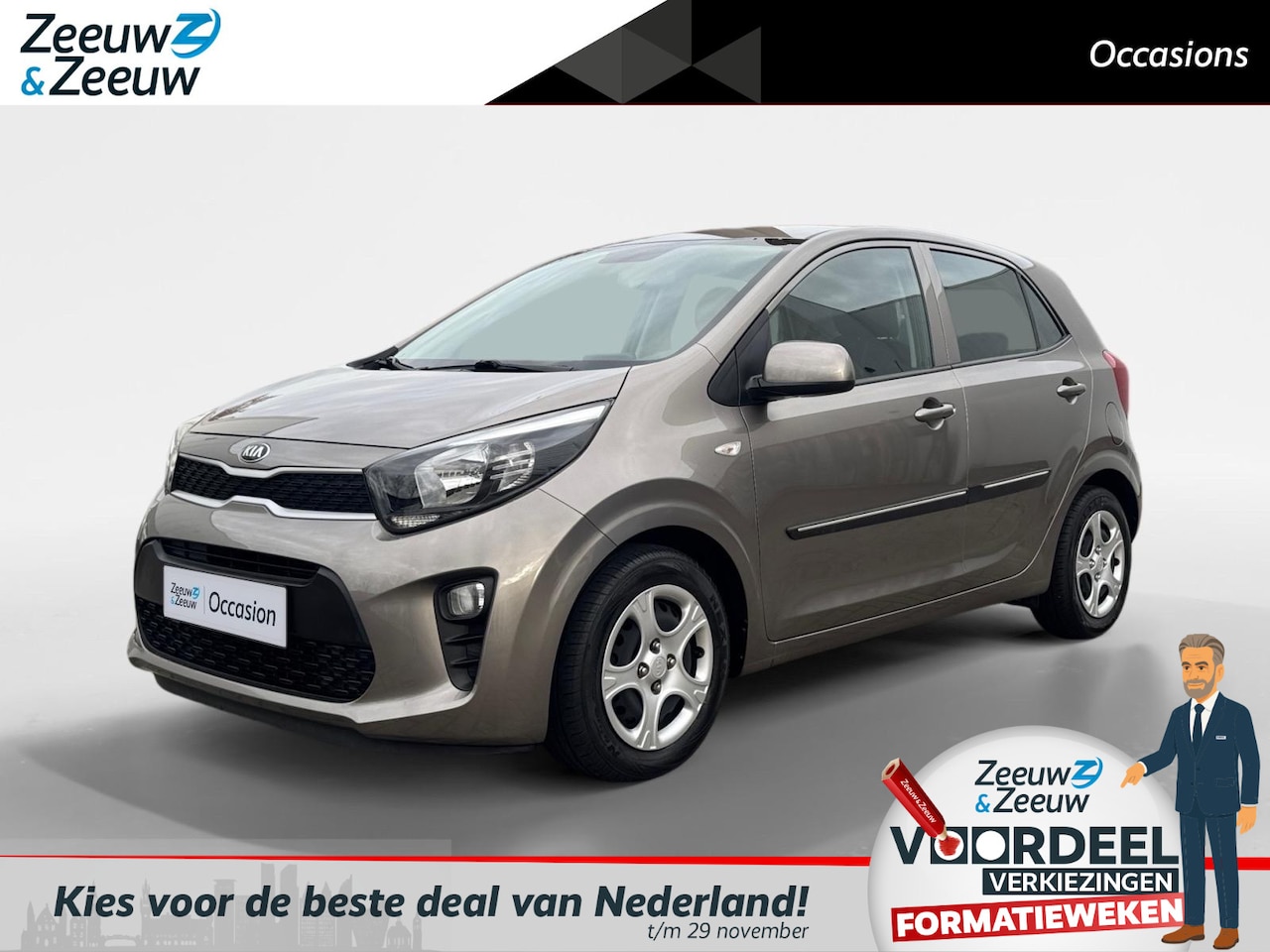 Kia Picanto - 1.0 MPi ComfortPlusLine | Airco | Camera | El.Pakket | Apple Carplay | Android Auto | *14. - AutoWereld.nl
