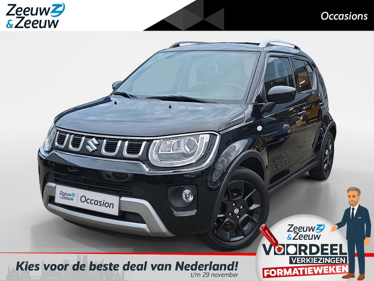 Suzuki Ignis - 1.2 Smart Hybrid Select | Achteruitrijcamera | Apple/Android Carplay | Stoelverwarming | 1 - AutoWereld.nl