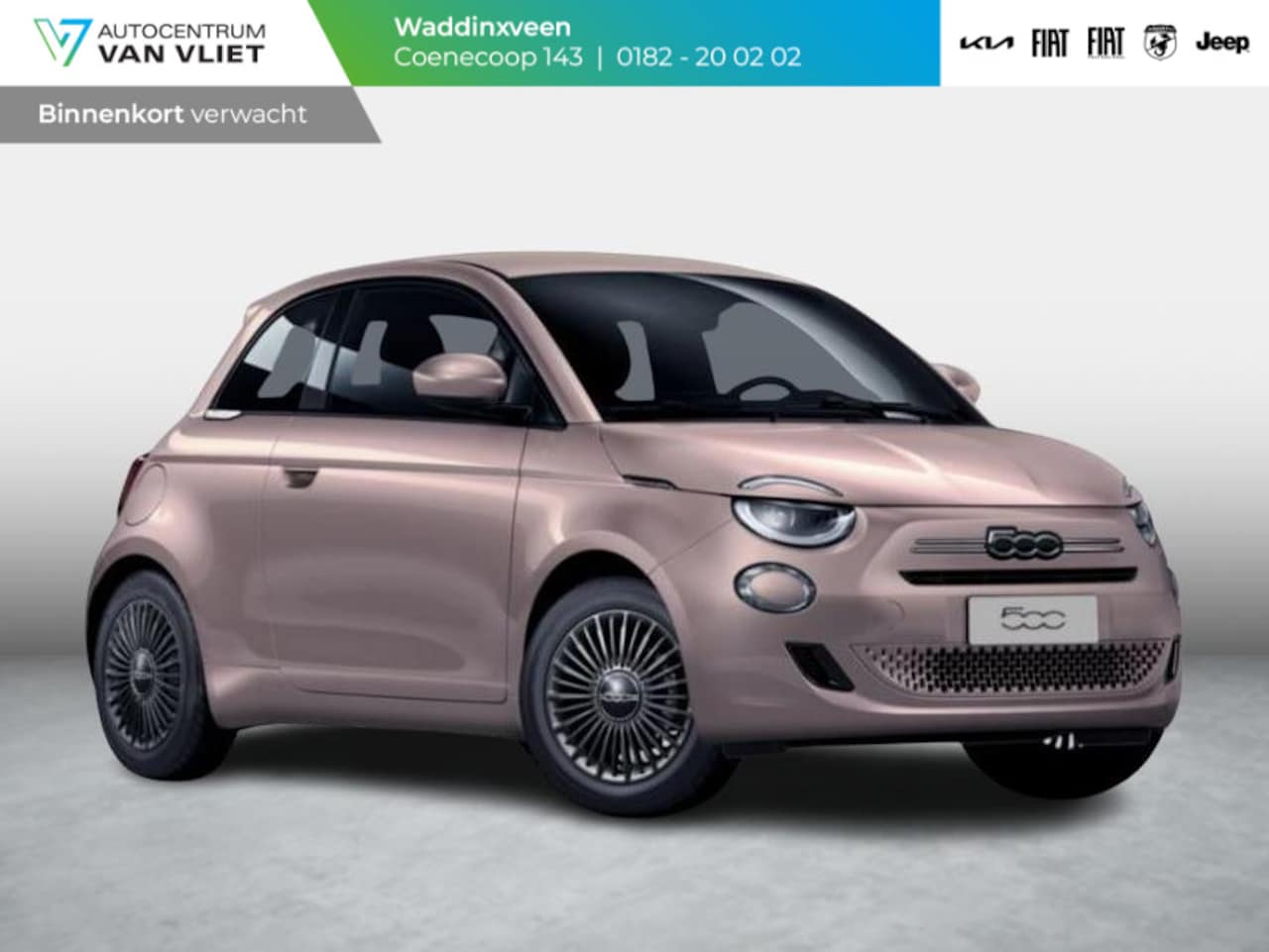 Fiat 500 - 1.0 Hybrid | MY2026 | New | Clima | Carplay | PDC | Priv Glass | Rose Gold - AutoWereld.nl