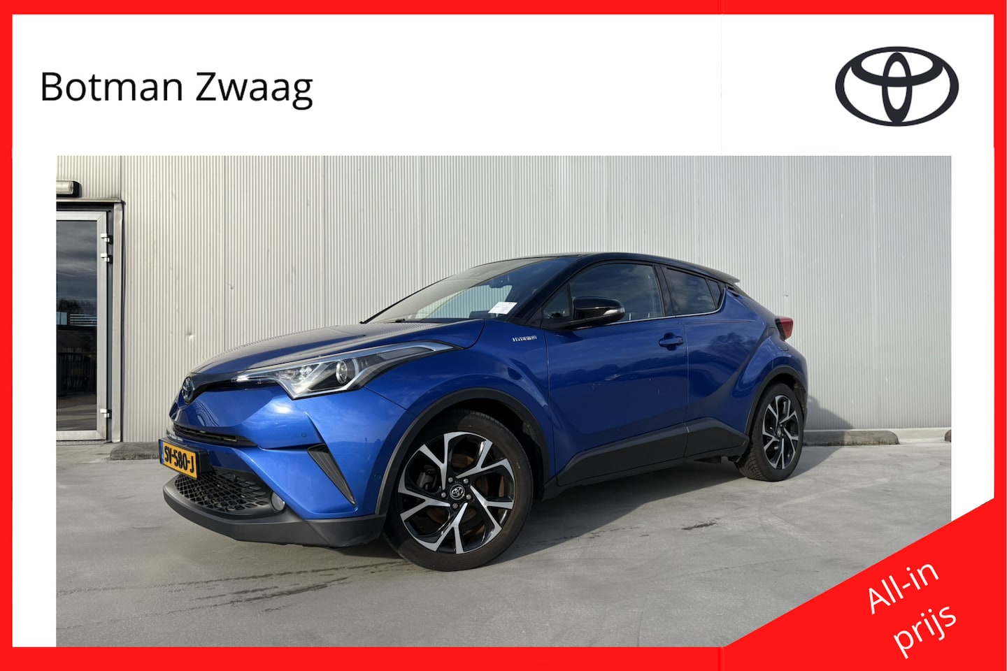 Toyota C-HR - 1.8 Hybrid Bi-Tone | Dodehoek detector - AutoWereld.nl