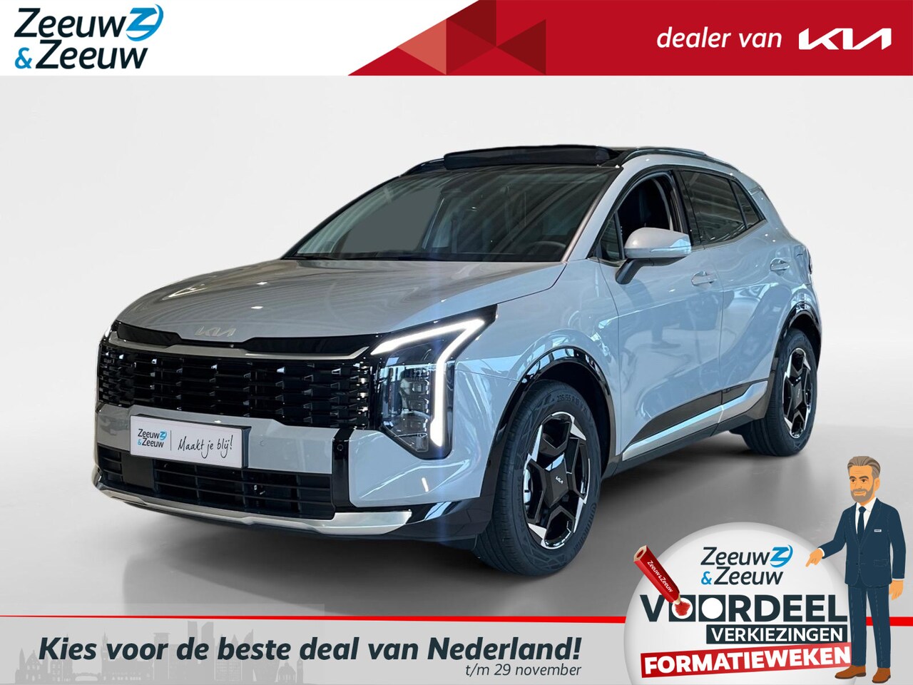 Kia Sportage - 1.6 T-GDi Hybrid DynamicPlusLine | Nieuw facelift model! | 239 pk | 1510 kg trekgewicht | - AutoWereld.nl