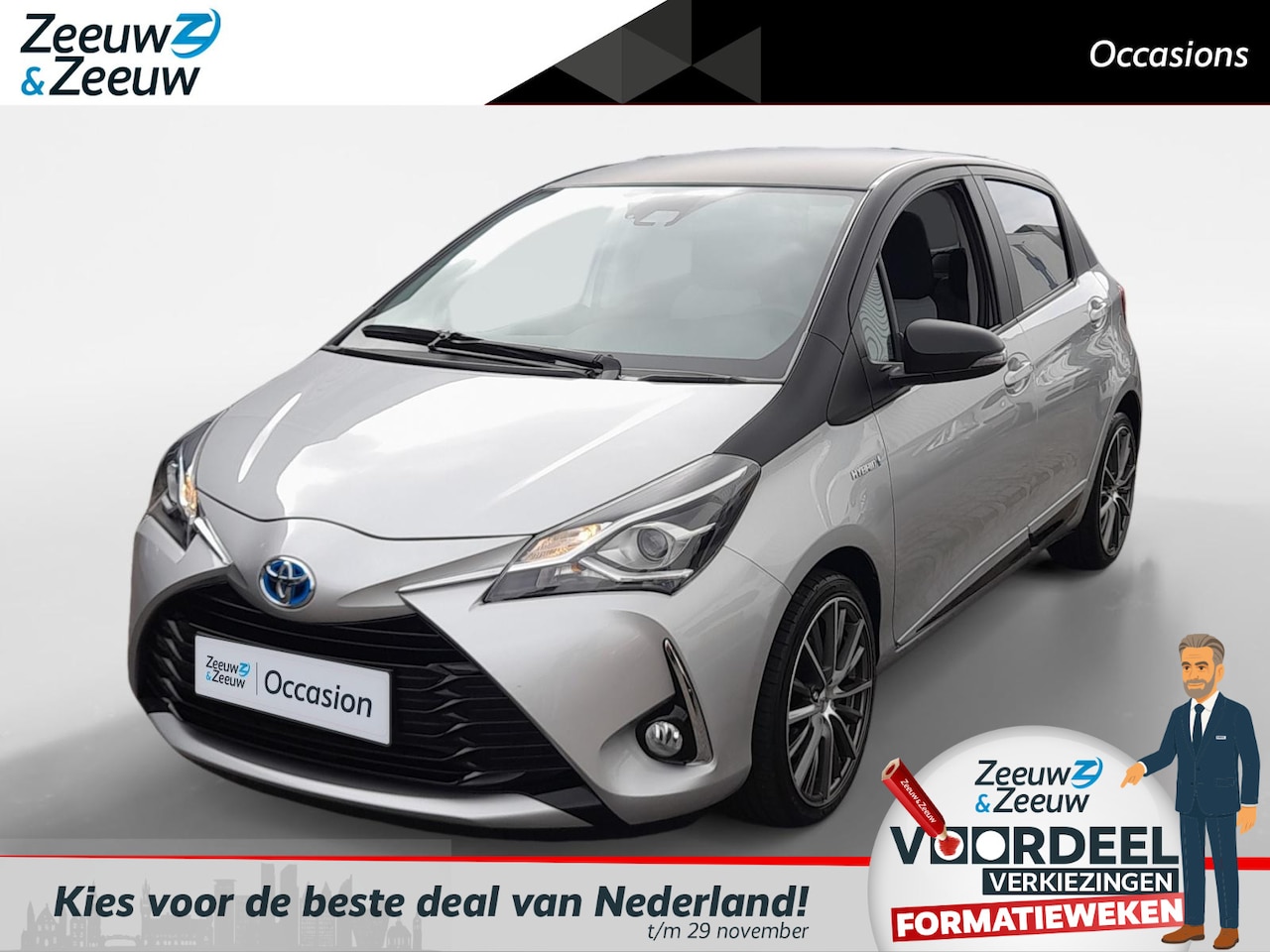 Toyota Yaris - 1.5 Hybrid Design Red Navi | Camera | Metallic lak | Bovag garantie | Lage km stand | NAP - AutoWereld.nl
