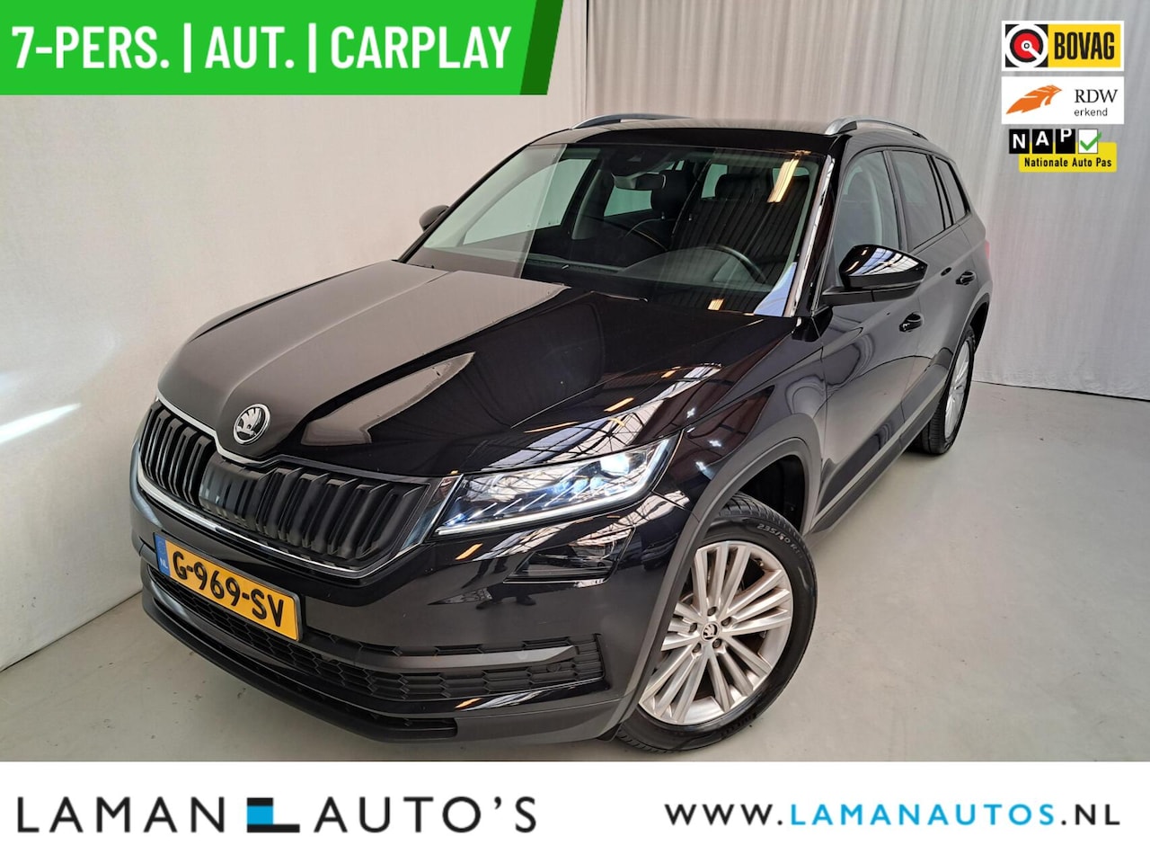 Skoda Kodiaq - 1.5 TSI 150pk DSG Limited Business Edition 7P Aut. | Leder/Alcantara CarPlay Canton ECC Na - AutoWereld.nl