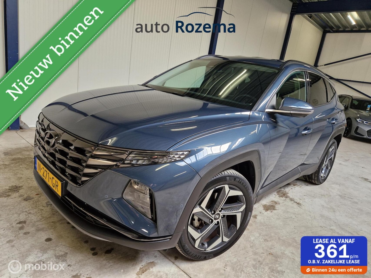 Hyundai Tucson - 1.6 T-GDI HEV Premium Ecc Navi Haak Leder 360 Camera 84229 km!!!!! - AutoWereld.nl