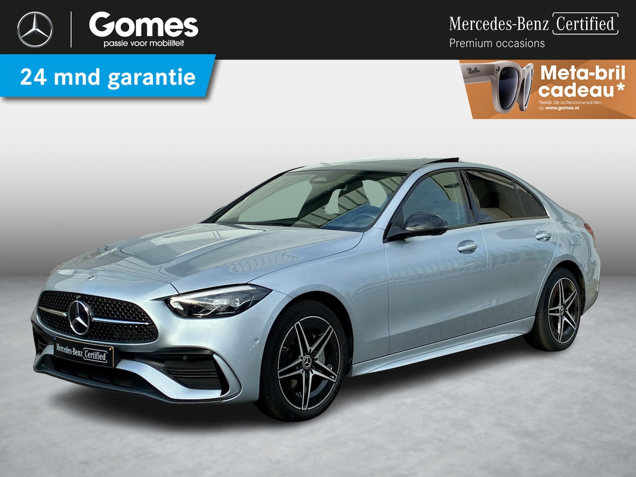 Mercedes-Benz C-klasse - 300 e | AMG Line | Panoramadak | Trekhaak | Premium Plus | Night Pakket | Winter Pakket | - AutoWereld.nl