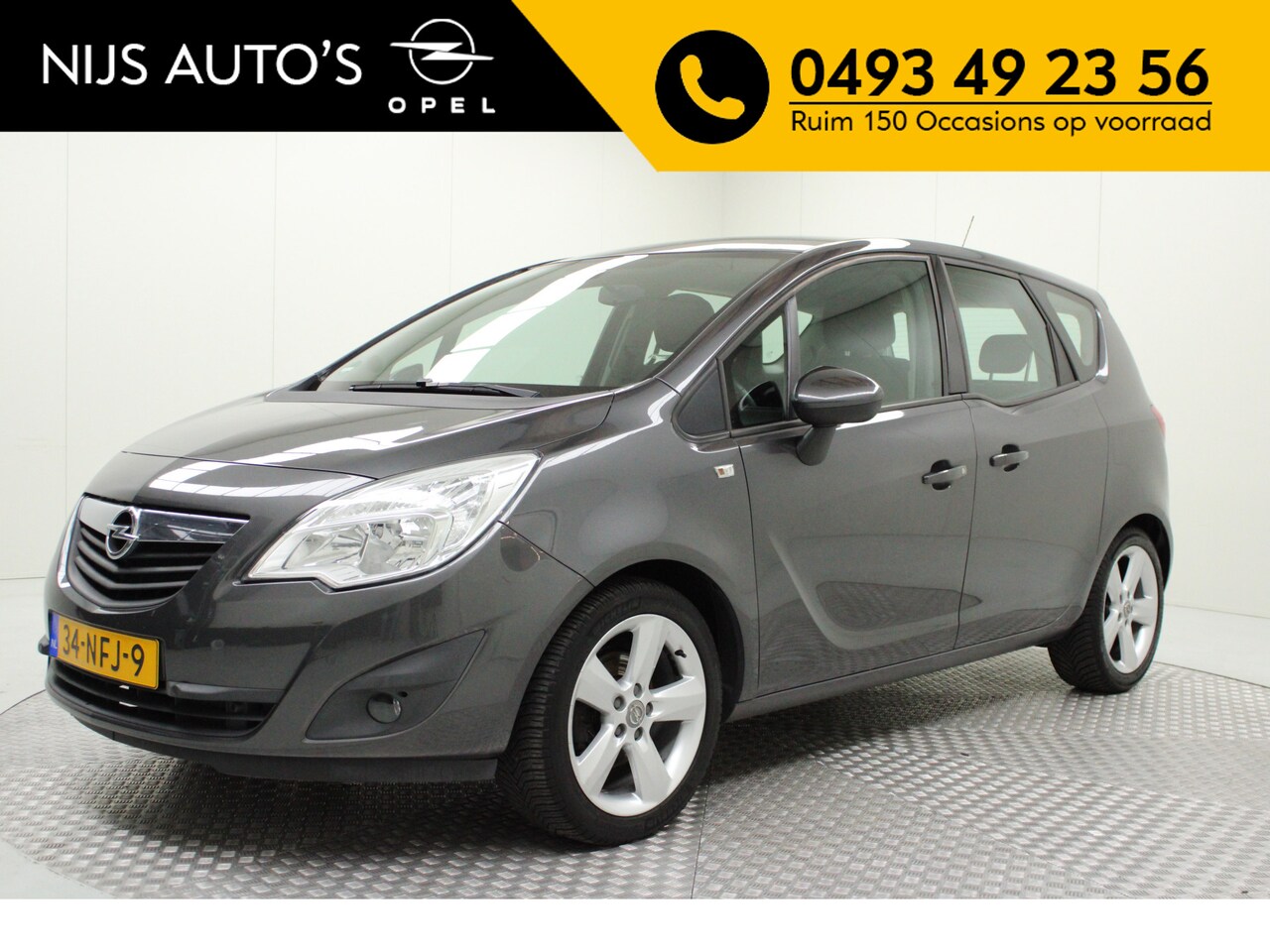 Opel Meriva - 1.4 Edition | trekhaak | airco | pdc v/a | cruise control | radio cd | elektr. spiegels - AutoWereld.nl