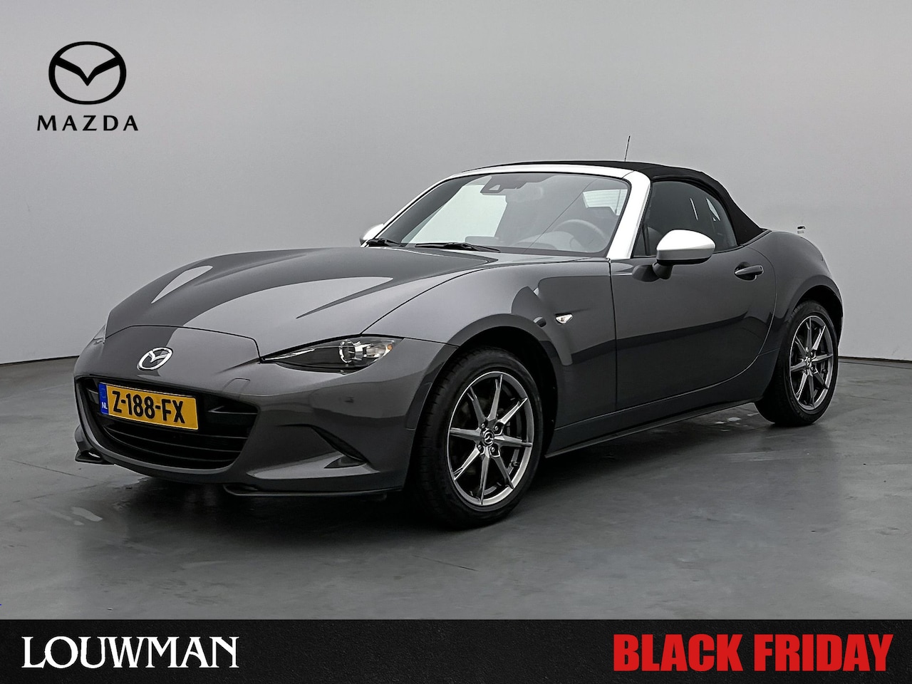 Mazda MX-5 - 1.5 SkyActiv-G 132 Luxury Limited Navigatie | Stoelverwarming | Climate Control | BLACK FR - AutoWereld.nl