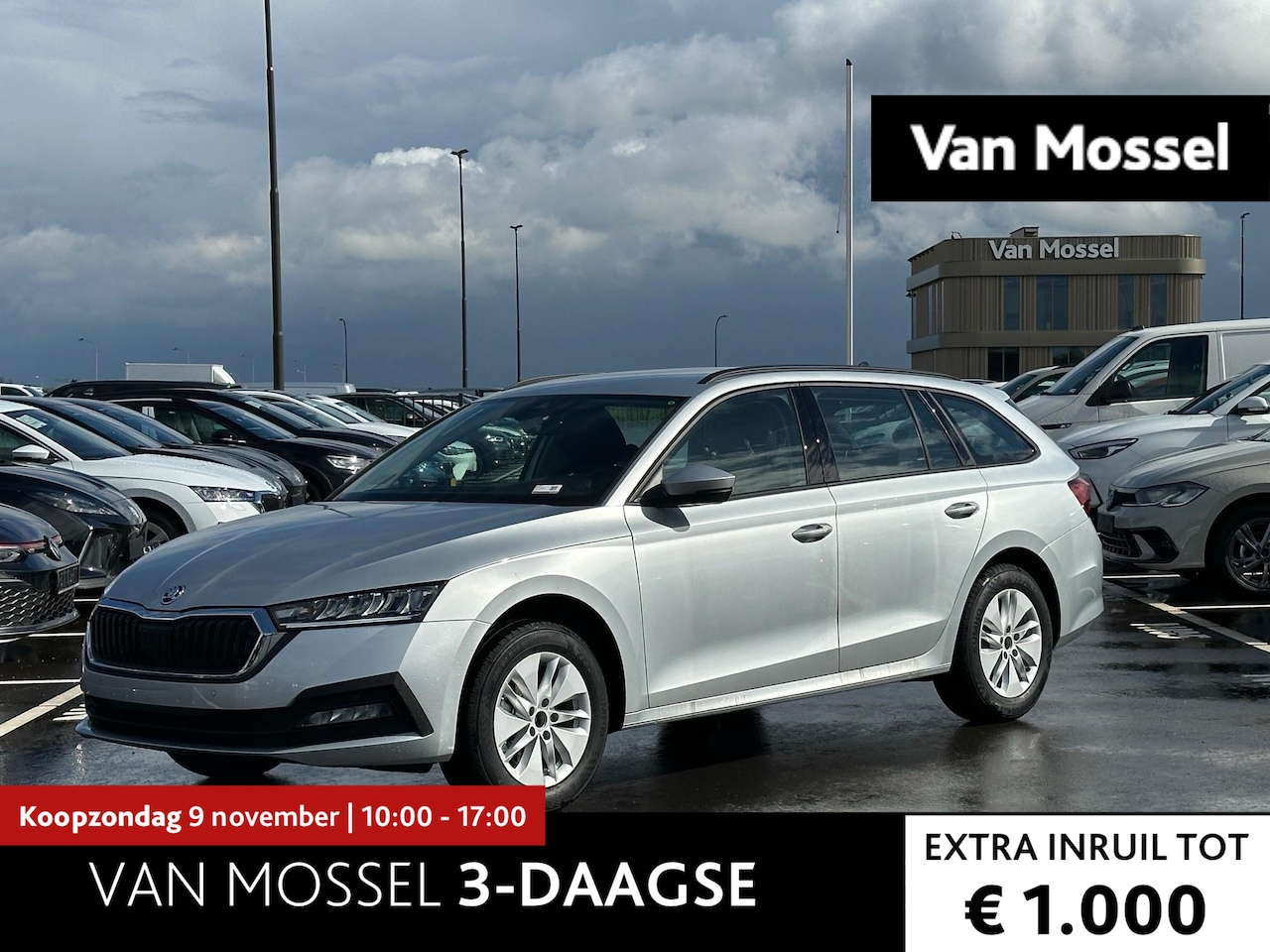 Skoda Octavia Combi - 1.0 e-TSI Business Edition 110 PK | Automaat | Trekhaak | LED Koplampen | Navigatie | Clim - AutoWereld.nl