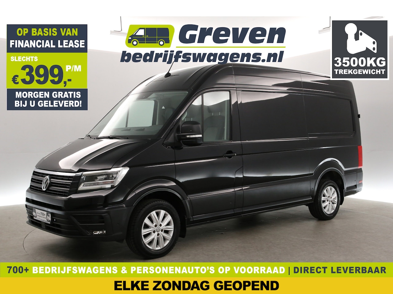 Volkswagen Crafter - 2.0 TDI | 177PK | 3500kg | Trekh | Aut. | Airco | 3-Zits | Cruise | Camera | Stoel/Stuurve - AutoWereld.nl