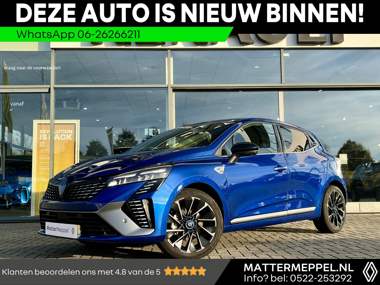 Renault Clio - 1.6 E-Tech Full Hybrid 145 Esprit Alpine | 360° Camera | Garantie tot 18-02-2028 | Blindsp - AutoWereld.nl