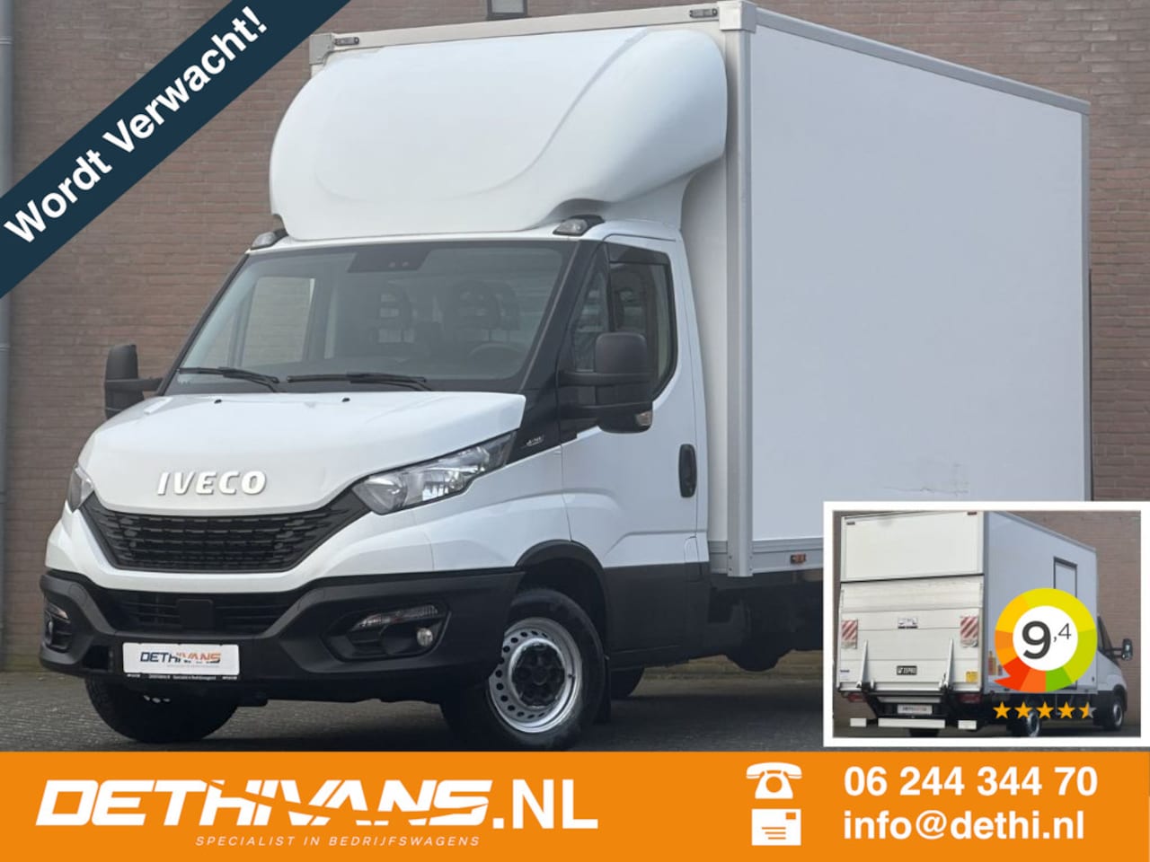 Iveco Daily - 35S14 140PK Bakwagen + Laadklep 20m³ - AutoWereld.nl