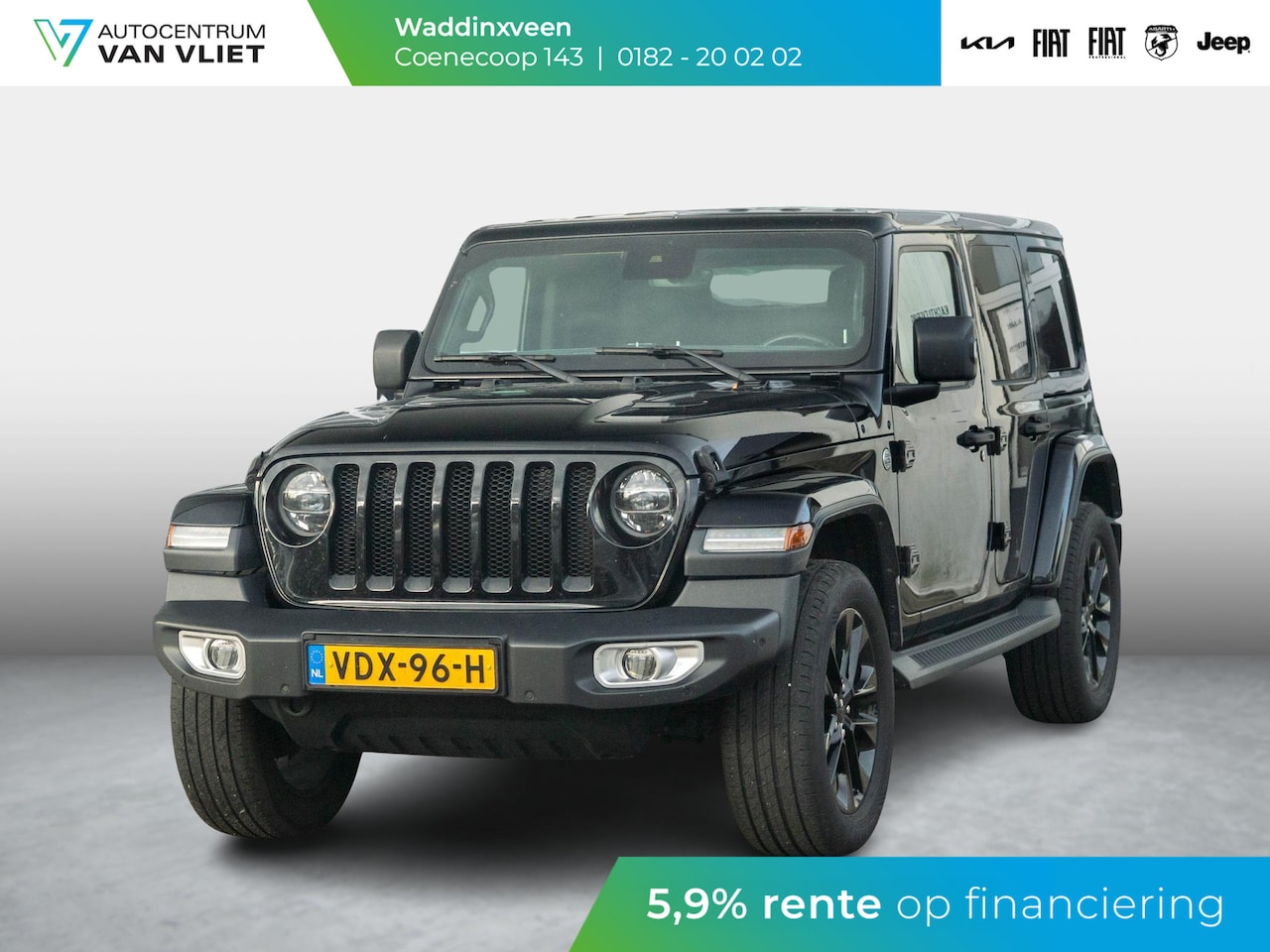 Jeep Wrangler Unlimited - 2.0T Sahara | Grijs kenteken | Stoel-/Stuurverwarming | Navi | Adapt. Cruise | Clima | Ca - AutoWereld.nl