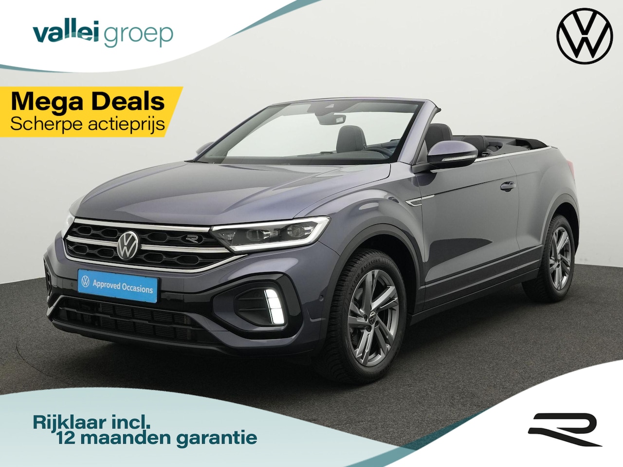 Volkswagen T-Roc Cabrio - 1.5 TSI 150 pk DSG R-Line | Trekhaak | Stuur-/stoelverwarming | Navigatie | Parkeersensore - AutoWereld.nl