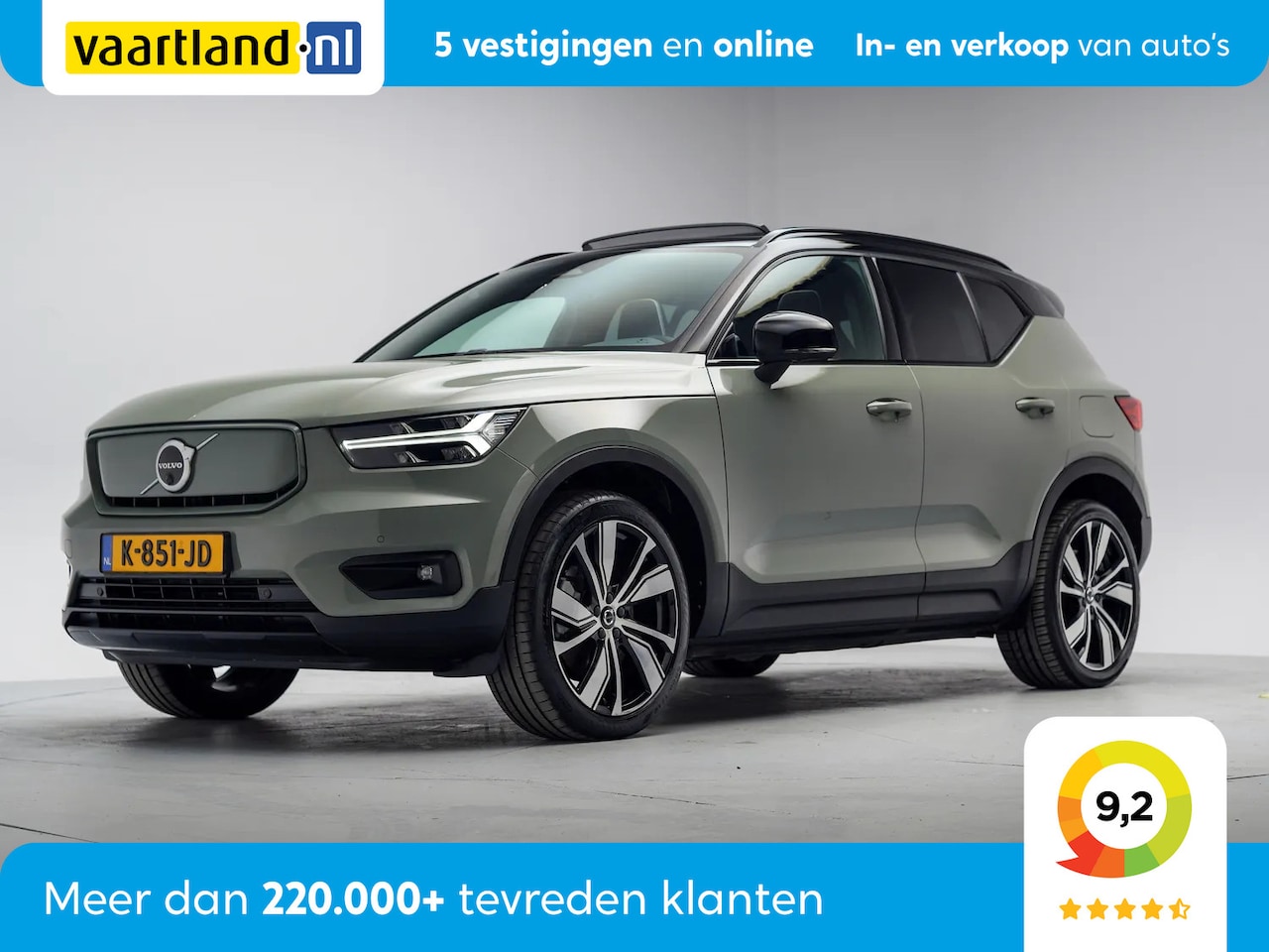 Volvo XC40 - Recharge P8 AWD R-Design Aut. [ Panoramadak Harman-Kardon Adapt.cruise ] - AutoWereld.nl