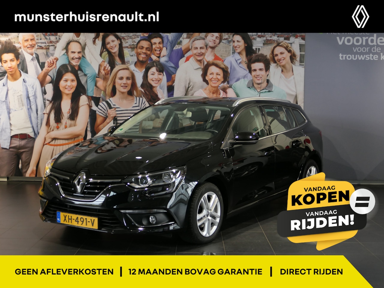 Renault Mégane Estate - 1.3 TCe Zen Cruise, Clima, Navi, Apple/AndroidAuto - AutoWereld.nl