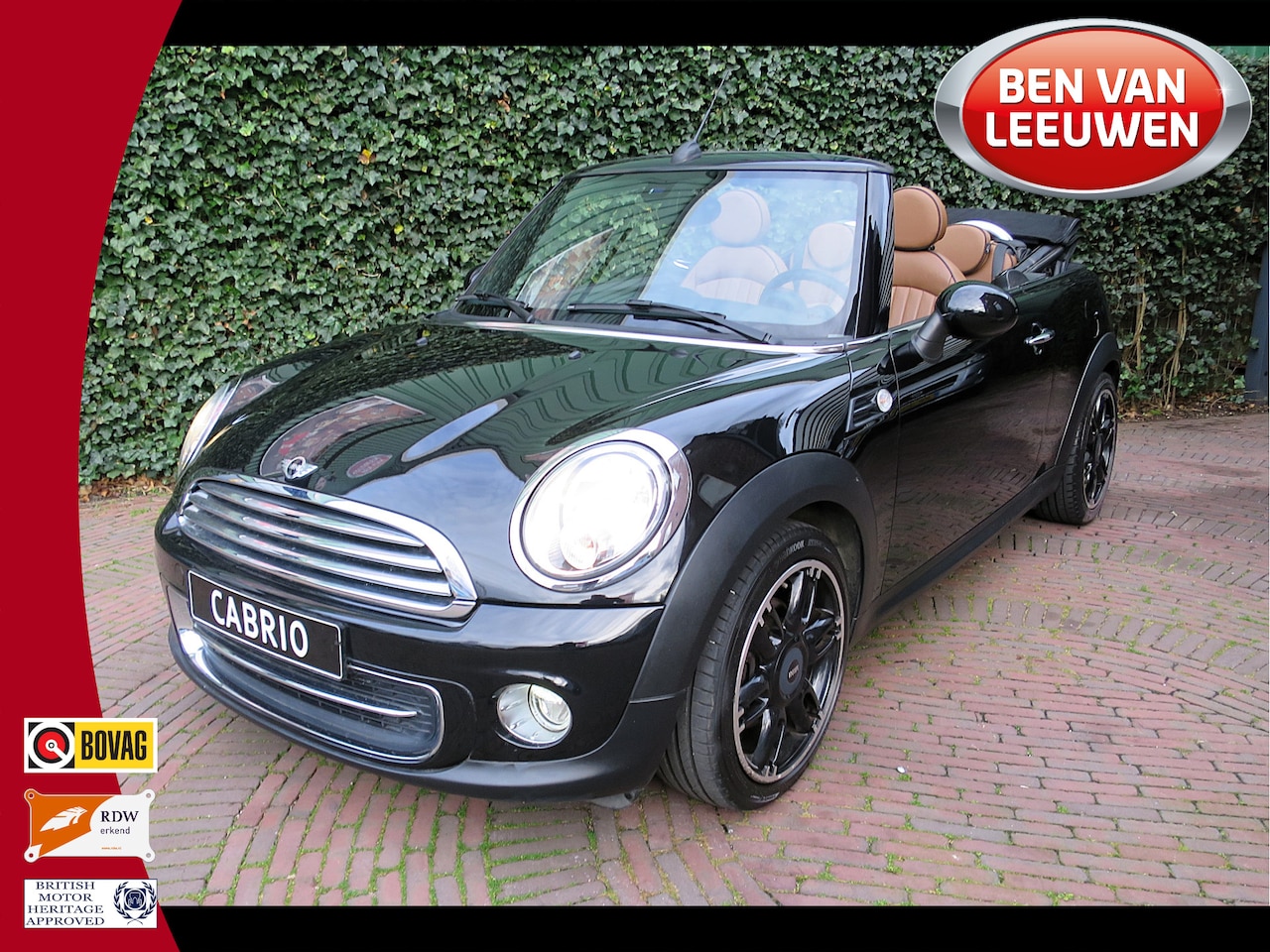 MINI Cabrio - 1.6 Cooper Chili R57 LCI NL-auto, aantoonbaar lage KM's, Leder, Navi, Clima - AutoWereld.nl
