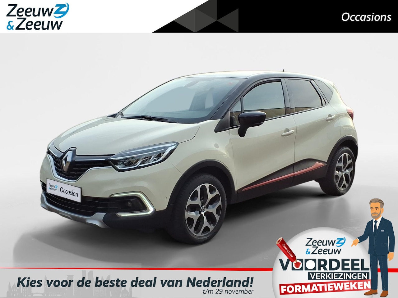 Renault Captur - 0.9 TCe Intens Airco/ecc l Navigatie l 1 jaar Garantie - AutoWereld.nl