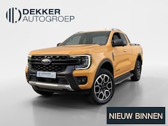 Ford Ranger - 2.0 Bi Turbo SuperCab 204pk Wildtrak Automaat 4WD Lederen bekleding, trekhaak-geremd trekg