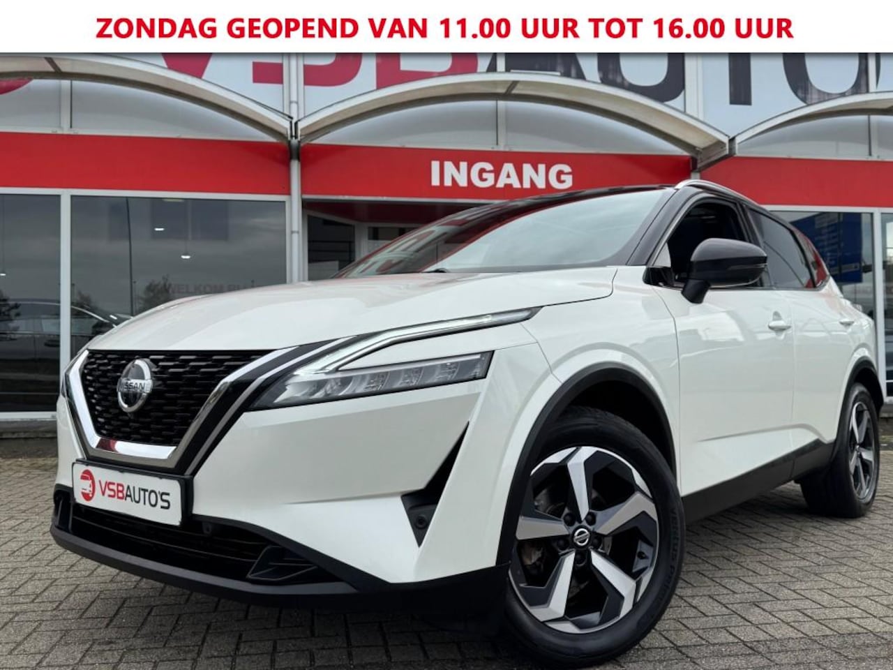 Nissan Qashqai - 1.3 DIG-T MHEV AUT. 158PK  TEKNA PANO-DAK NAVI CAMERA CARPLAY AIRCO LMV PDC - AutoWereld.nl