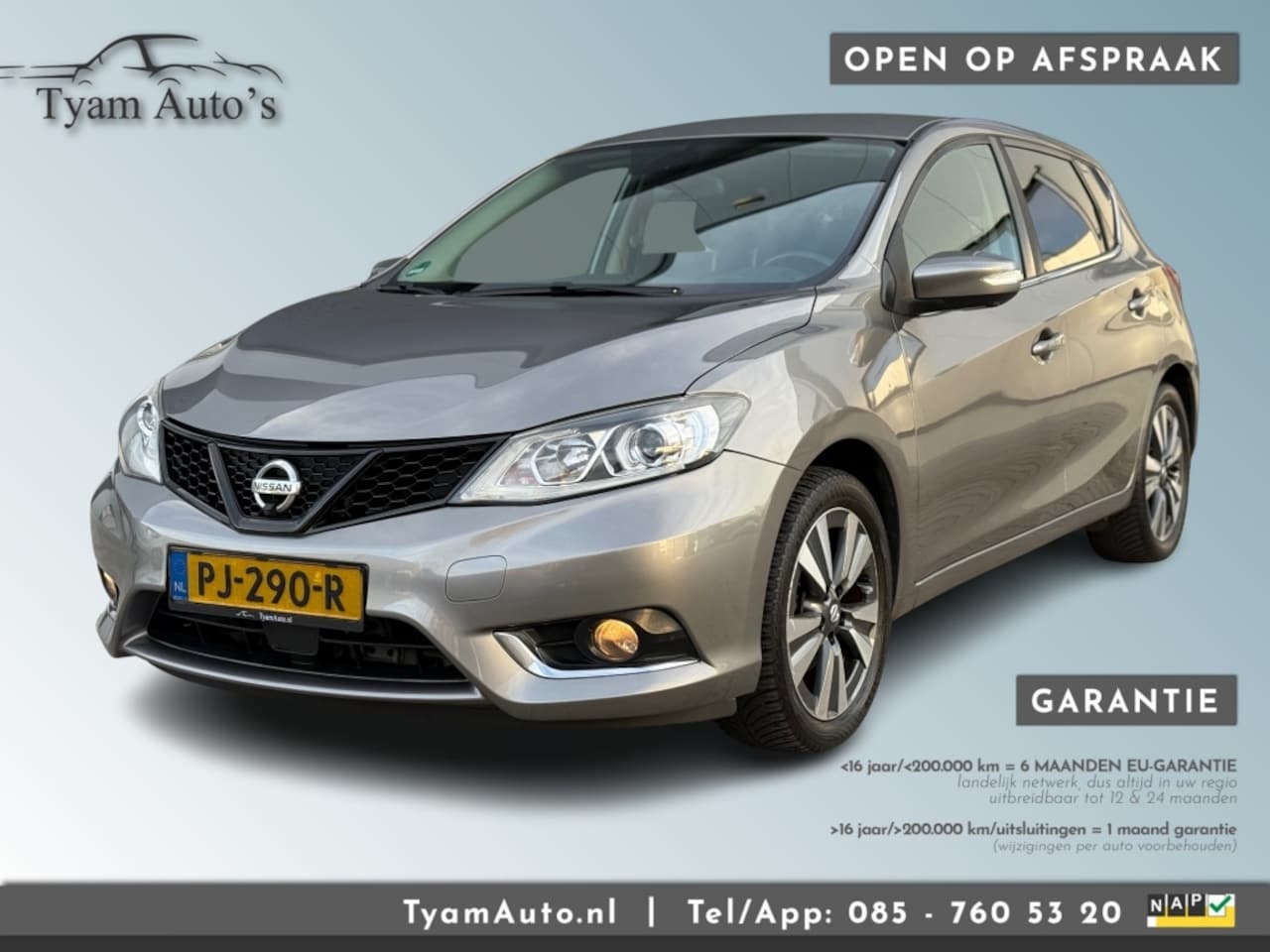 Nissan Pulsar - 1.2 DIG-T N-VISION / AIRCO NAVIGATIE BT CRUISE LED TREKHAAK AUX - AutoWereld.nl