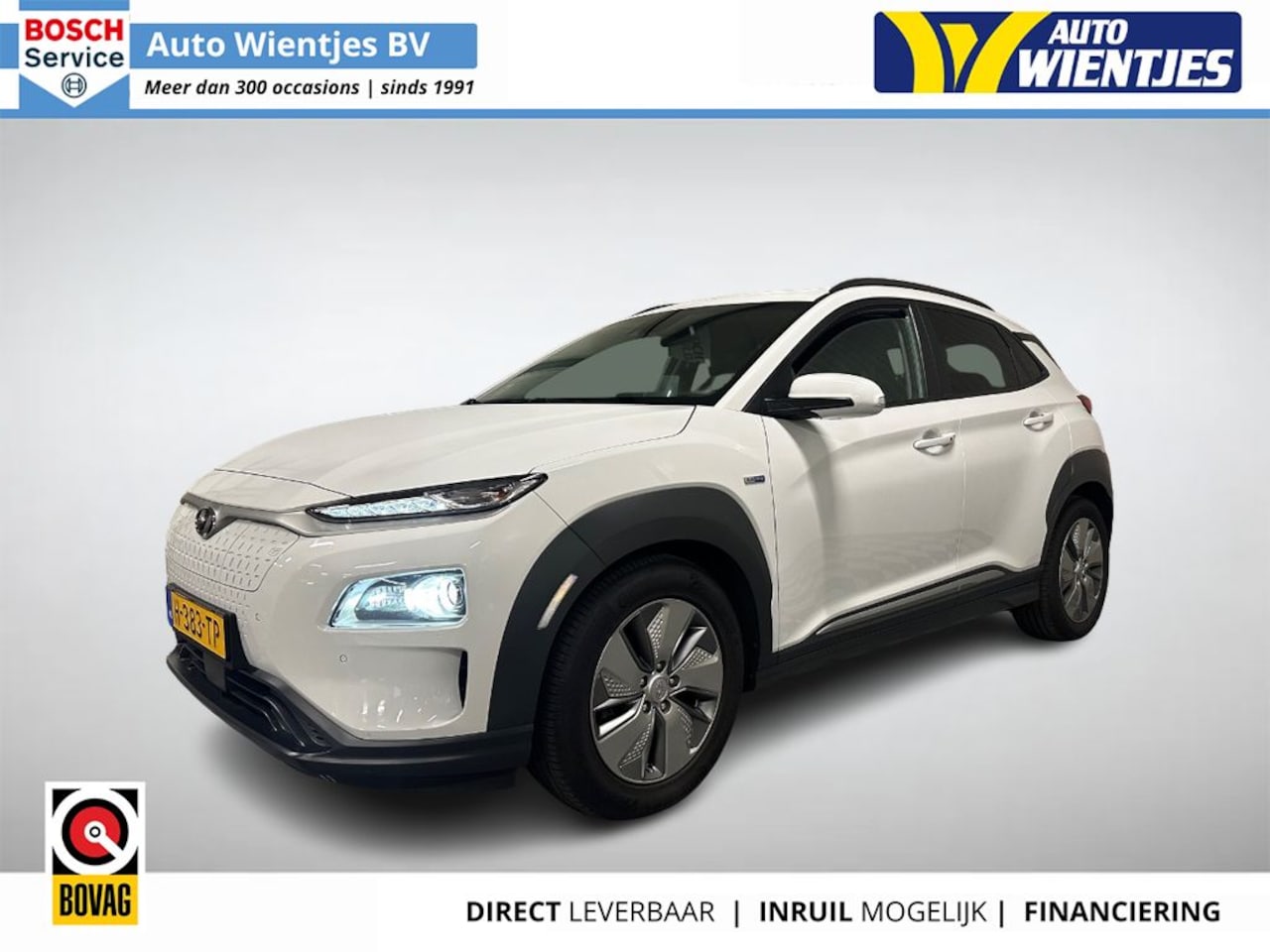 Hyundai Kona Electric - EV Premium Sky | SOH 100% | 64kWh | Leer | Navi - AutoWereld.nl