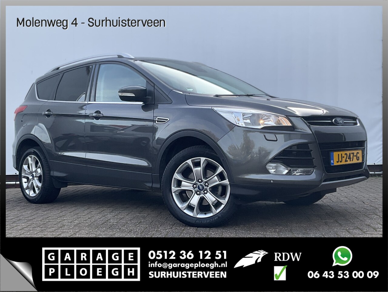Ford Kuga - 1.5 Titanium Trekhaak Nav/Cruise Camera Stoelverw Elek.Klep Voll.Onderhouden! - AutoWereld.nl
