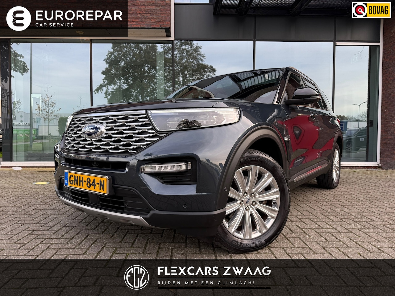 Ford Explorer - 3.0 V6 EcoBoost PHEV ST-Line 7p - Automaat - Panodak - Leder - Navi - Trekhaak - AutoWereld.nl