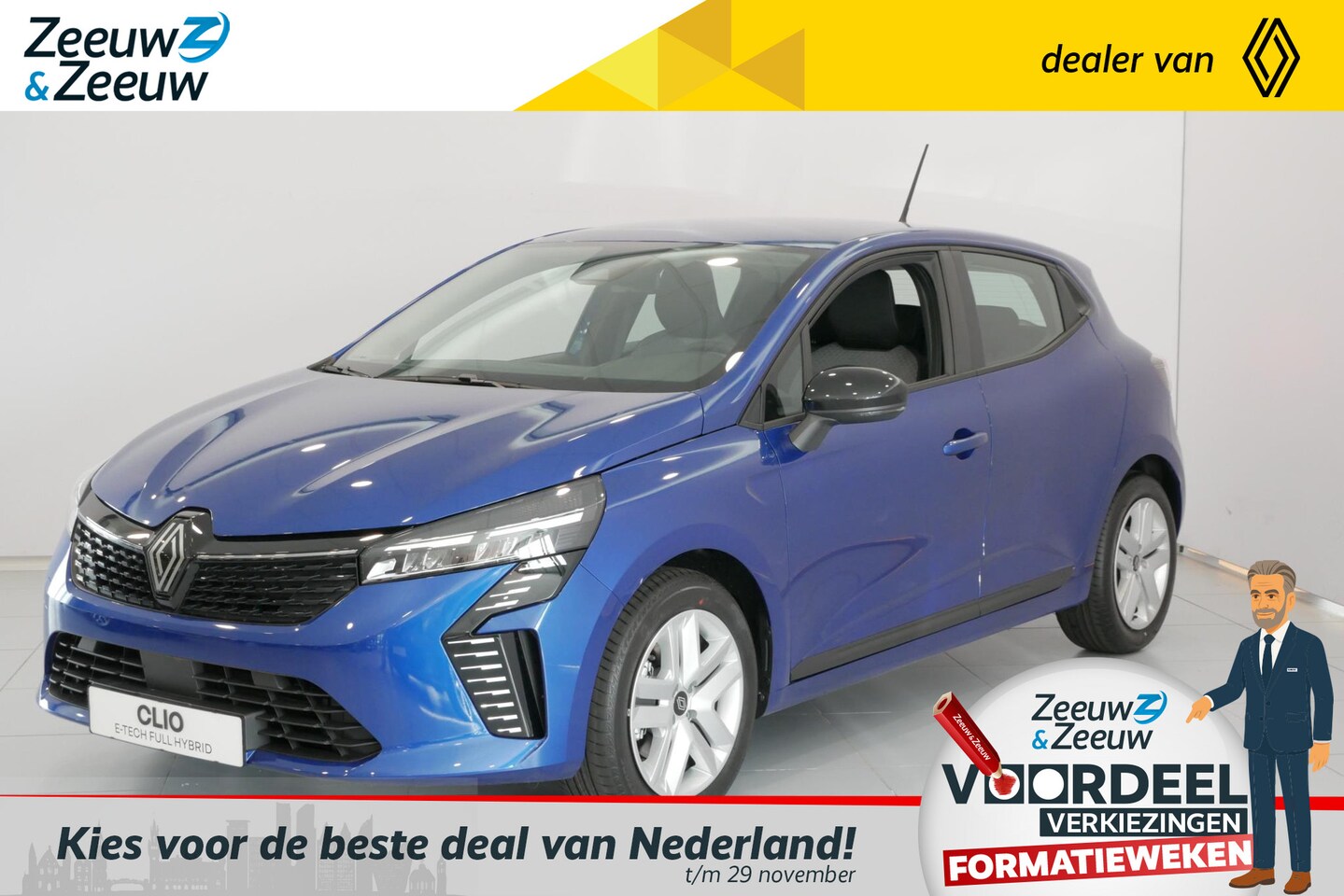 Renault Clio - 1.6 E-Tech Full Hybrid 145 evolution Uit voorraad leverbaar! OP=OP - AutoWereld.nl