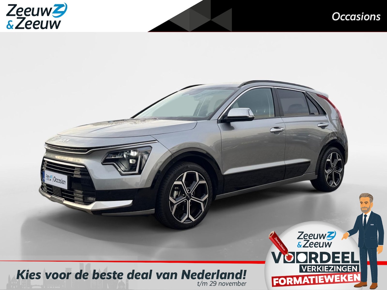 Kia Niro - 1.6 GDi Hybrid ExecutiveLine | *Meest Luxe uitvoering* | Navi | Clima | Camera | Memory Se - AutoWereld.nl