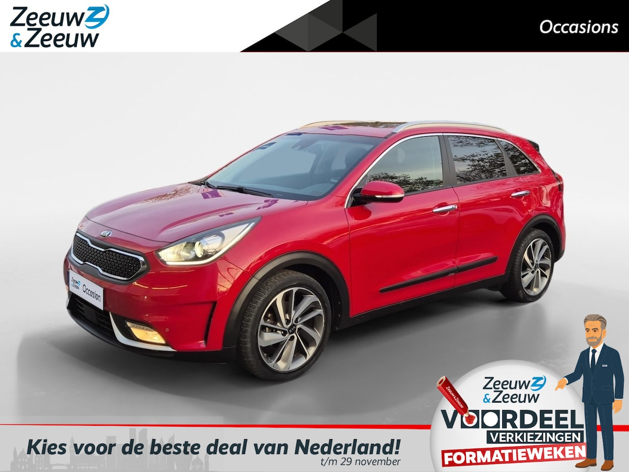 Kia Niro - 1.6 GDi Hybrid Edition | Climate Control | Open Dak | Stoelverwaming | Stoelventilatie | S - AutoWereld.nl
