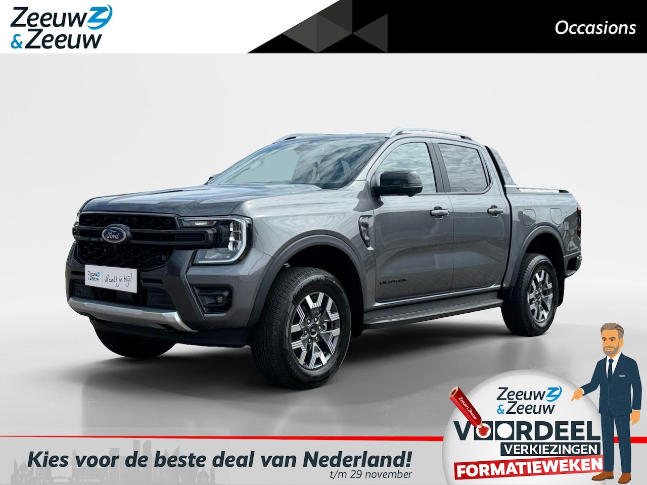 Ford Ranger - Wildtrak Double Cab 2.3 PHEV 205 kW/278 pk | Uit Voorraad Leverbaar | Prijs inclusief Ford - AutoWereld.nl