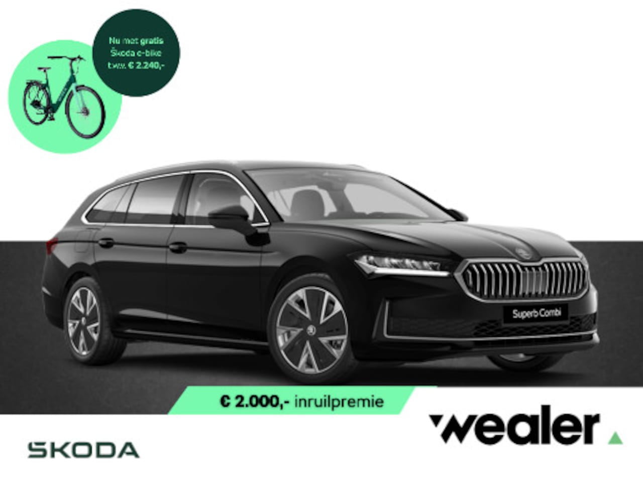 Skoda Superb Combi - Business Edition 1.5 TSI PHEV 204 PK | Gratis E-Bike | Trekhaak | 18" Lichtmetalen velgen - AutoWereld.nl