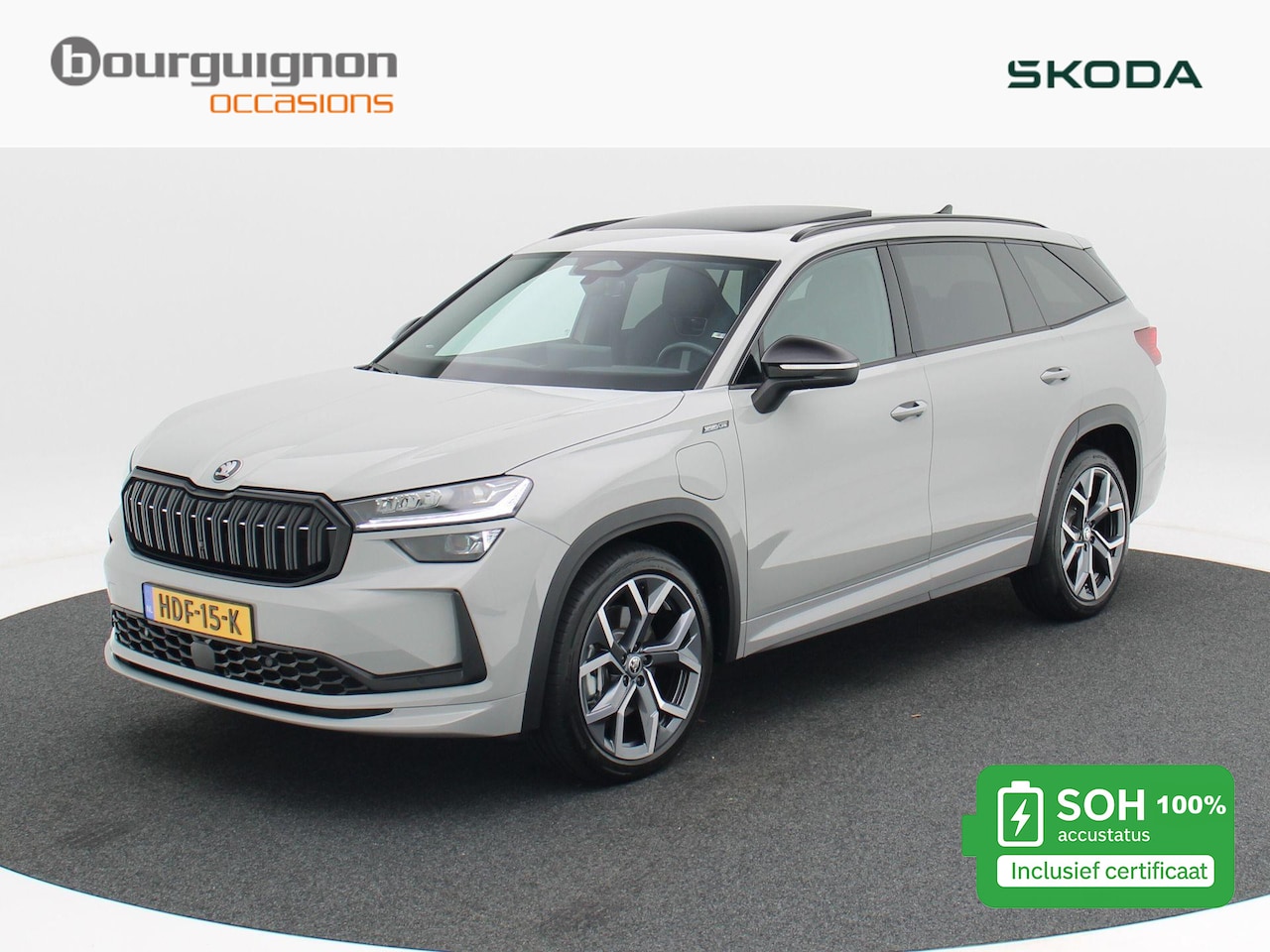 Skoda Kodiaq - 1.5 TSi 204 Pk Automaat PHEV Sportline Business | Panoramadak | Trekhaak | Stoel Verwarmin - AutoWereld.nl