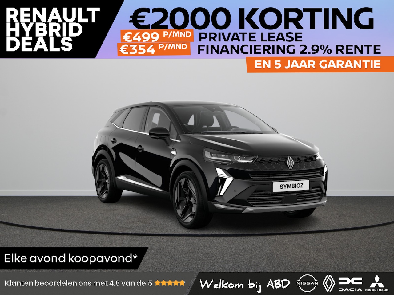 Renault Symbioz - Iconic Full hybrid | Achteruitrijcamera | Active driver assist | Elektrisch verwarmbare vo - AutoWereld.nl