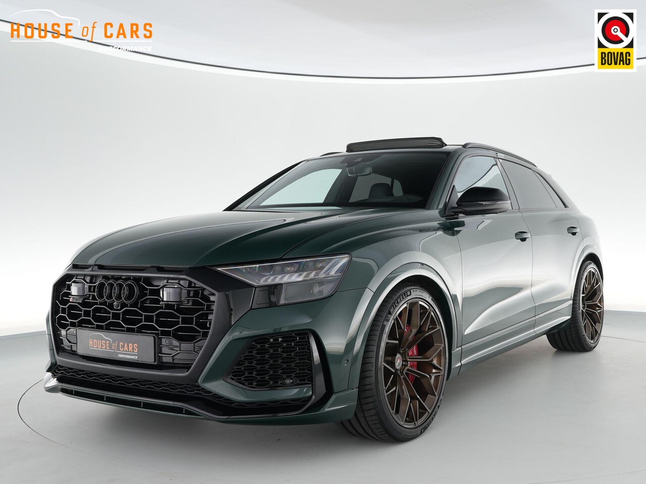 Audi RSQ8 - 4.0 600pk TFSI quattro |Goodwood Green|org. NL|1e eigenaar|panoramadak|B&O|head up|memory| - AutoWereld.nl
