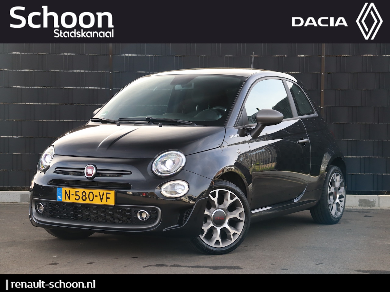 Fiat 500 - 1.0 Hybrid Sport | Panoramadak | Navigatie | Airco | Parkeersensoren | Cruise Control | Ca - AutoWereld.nl