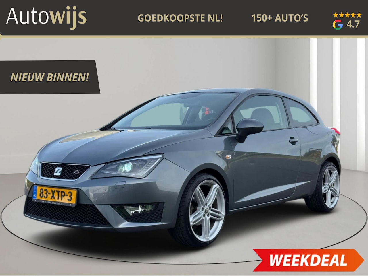 SEAT Ibiza SC - 1.2 TSI FR|NL AUTO|LEDER|AUT|XENON|NAVI|CLIMA|GOED ONDERHOUDEN - AutoWereld.nl