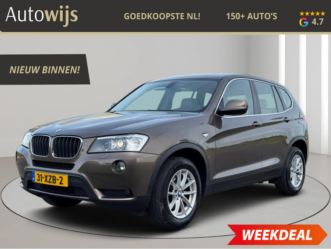 BMW X3 - XDrive20i High Executive|LEDER|AUT|NL AUTO|2E EIG|GOED ONDERHOUDEN|XENON - AutoWereld.nl