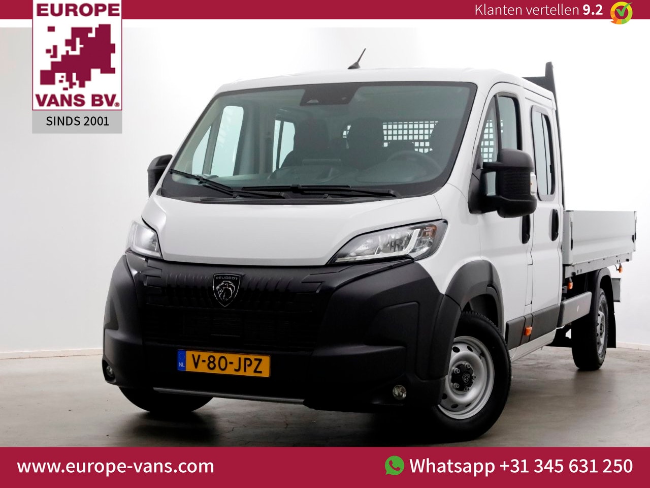 Peugeot Boxer - 2.2 BlueHDi 140pk D.C. Open Laadbak Trekhaak 3000kg BPM-Vrij 11-2024 - AutoWereld.nl