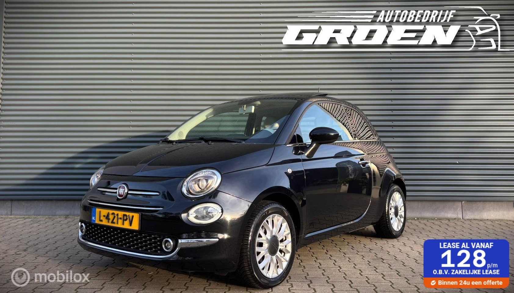 Fiat 500 - 1.2 Lounge PANO|AIRCO|GARNATIE - AutoWereld.nl