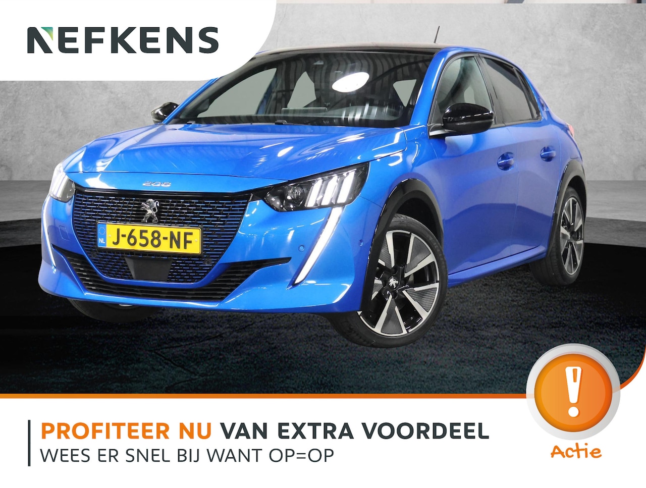 Peugeot e-208 - GT 50kWh 136PK | 1ste eigenaar | 3 FASE | ACCURAPPORT 91% | LED lampen | 17"LMV | Navigati - AutoWereld.nl
