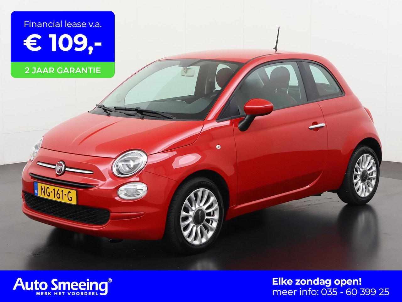Fiat 500 - 1.2 Popstar | Airco | Lichtmetalen Velgen | 12 mnd Garantie | Zondag Open! - AutoWereld.nl